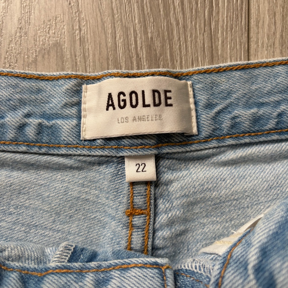 Agolde Riley High Rise Straight Crop - Size: 22 - Colour: Shatter - Picture 3 of 4